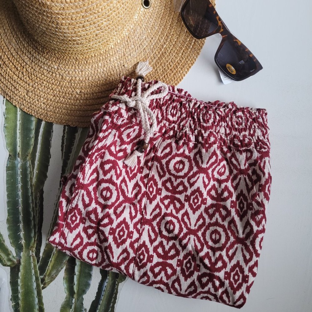 Linen Blend Shorts Size 3X